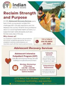 a poster for a recovery service