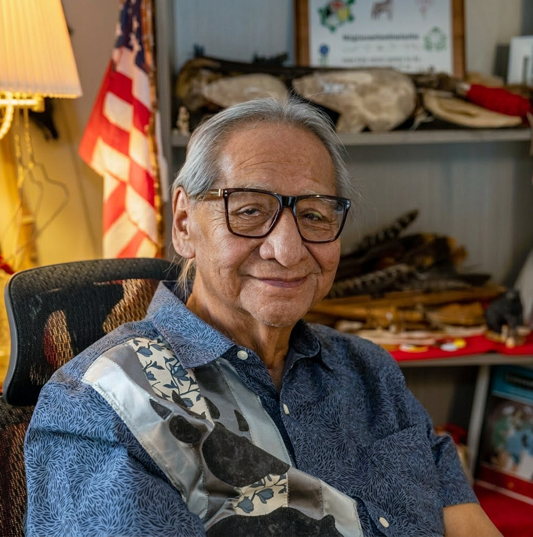 a person sitting in a chair